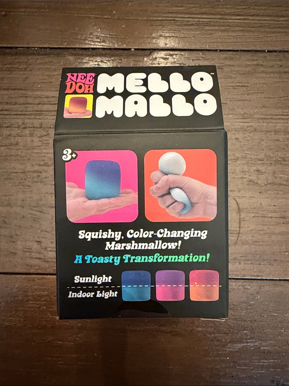 NeeDoh Mello Mallo Pink Squishy Marshmallow Toy - Picture 3 of 6